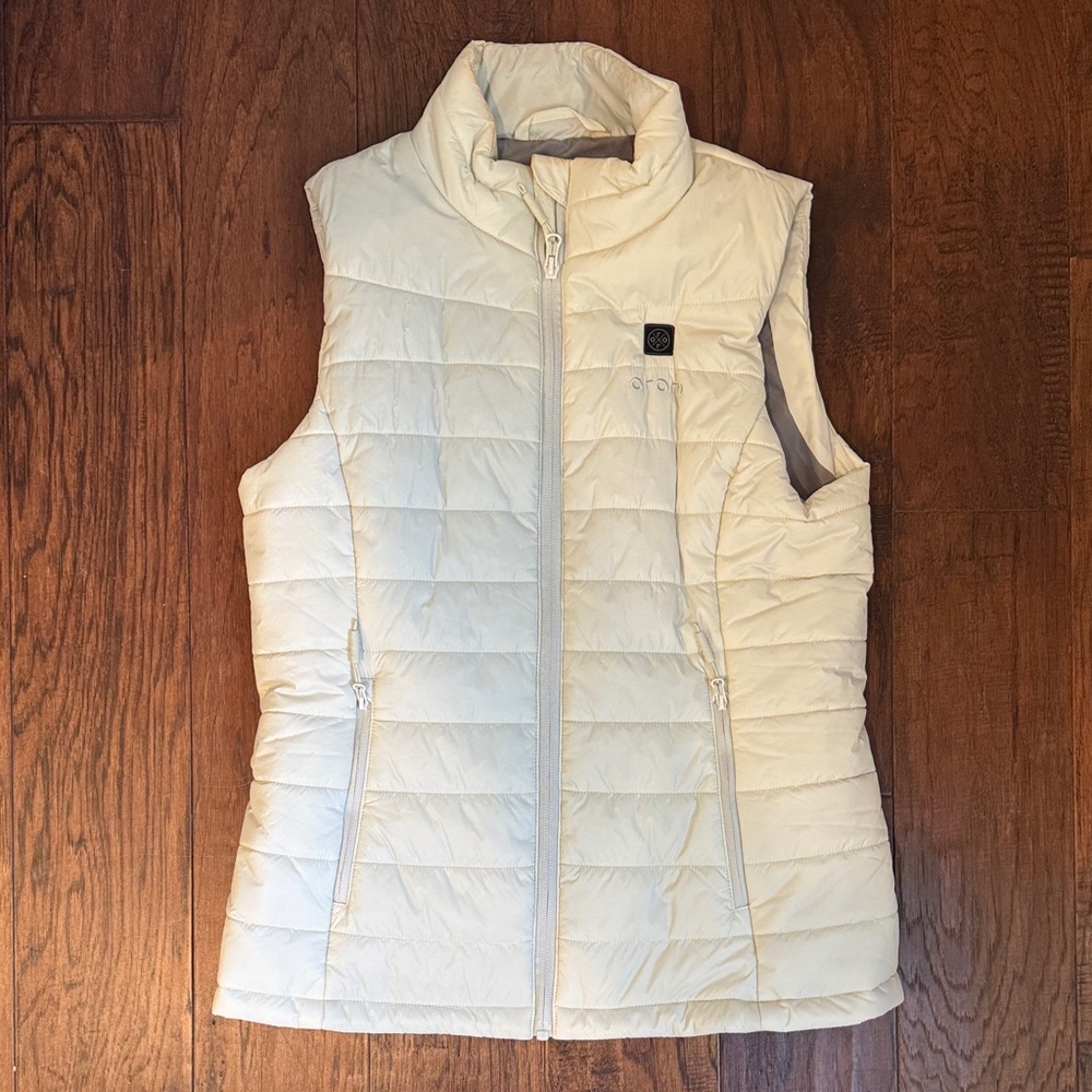 Ororo Heated Cream Puffer Vest